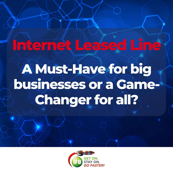𝐈𝐬 𝐲𝐨𝐮𝐫 𝐛𝐮𝐬𝐢𝐧𝐞𝐬𝐬 𝐜𝐨𝐧𝐧𝐞𝐜𝐭𝐢𝐯𝐢𝐭𝐲 𝐤𝐞𝐞𝐩𝐢𝐧𝐠 𝐮𝐩 𝐰𝐢𝐭𝐡 𝐲𝐨𝐮𝐫 𝐞𝐯𝐨𝐥𝐯𝐢𝐧𝐠 𝐧𝐞𝐞𝐝𝐬?
Many businesses, especially SMEs, rely solely on a broadband connection to keep their operation running smoothly. While cost considerations often play a role in this decision, it's important to evaluate if there's a better option available in the market.
 
With more and more services relying on cloud-based resources, the need for high-speed #connectivity is increasing. This is where an #InternetLeasedLine can make a significant difference. 

To decide, what is best for your business, you should consider the following:  
To decide, what is best for your business, you should consider the following:  
➡️ How long could your business function without an internet connection?
➡️ What are your current bandwidth needs and what are your growth plans?
➡️ What are your peak traffic times, and how does your current connection handle them?