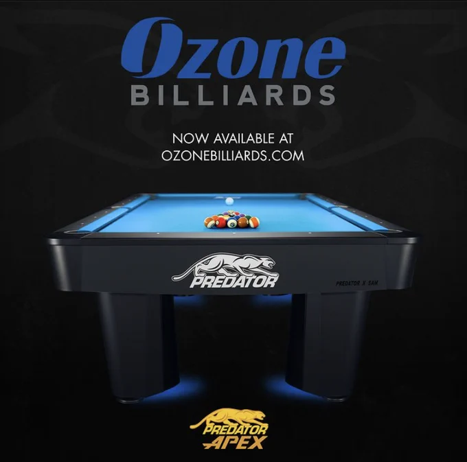 Get your own Predator Apex Billiard Table at Ozone Billiards.