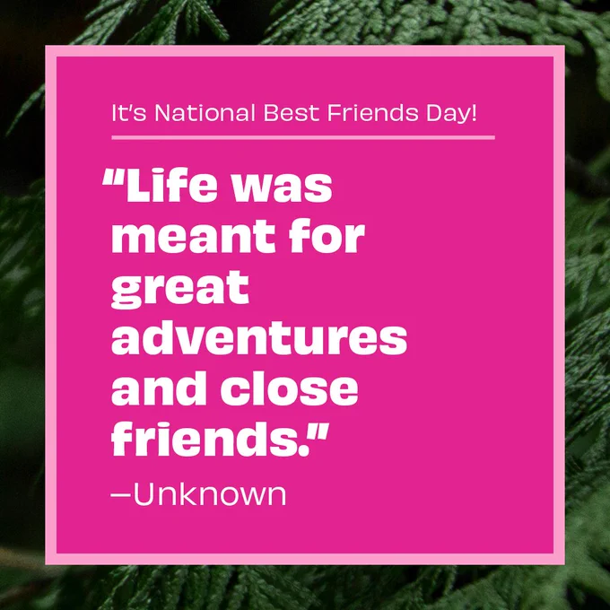"Life was meant for great adventures and close friends" - Unknown