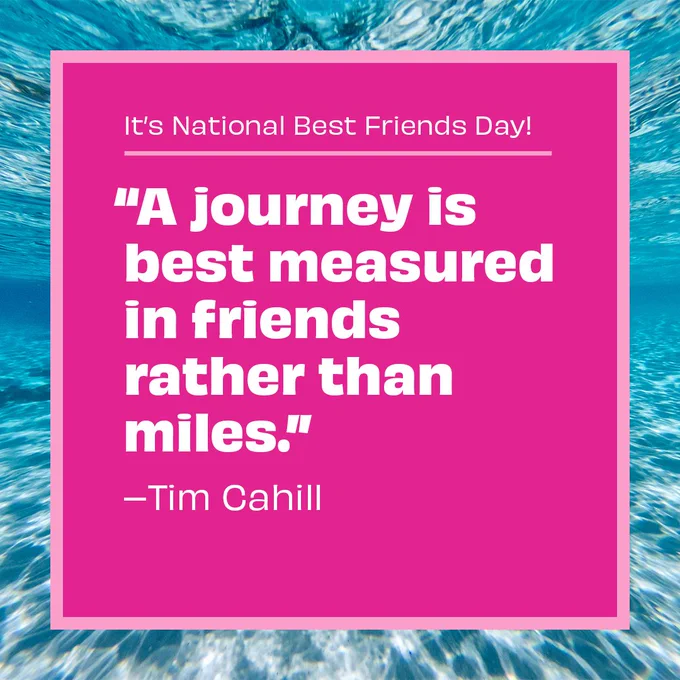 "A journey is best measured in friends rather than miles" - Tim Cahil