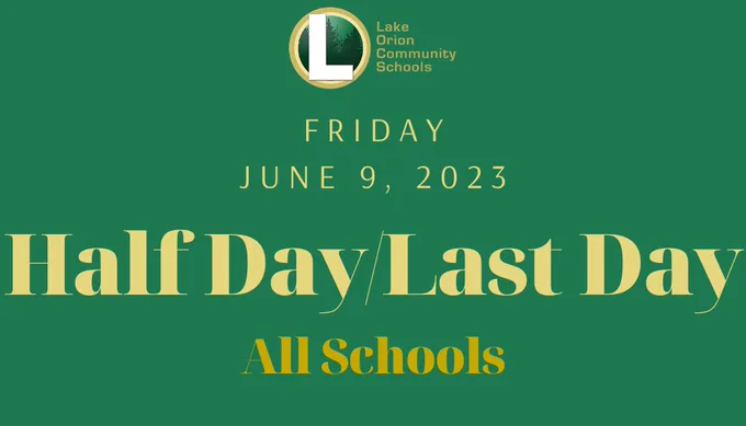 Half day/last day