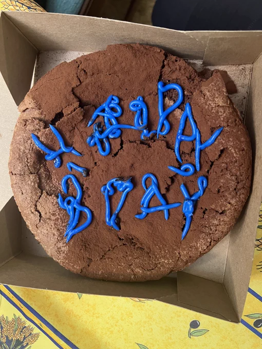 An attempt at a homemade birthday cake