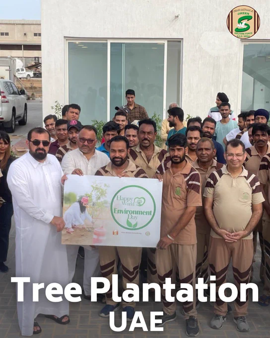 Bravo to the Shah Satnam Ji Green 'S' Welfare Force Wing volunteers in the UAE for celebrating World Environment Day in the most meaningful way - by planting trees! 🌍🌳🇦🇪 Their efforts are a tribute to our shared responsibility towards Mother Earth. Let's join them in this cause!