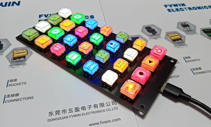 illuminated broadcasting push button