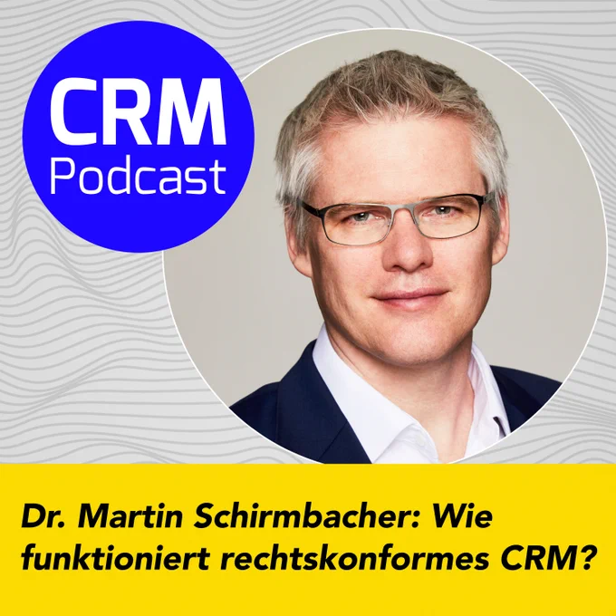 Cover vom CRM-Podcast mit Martin Schirmbacher