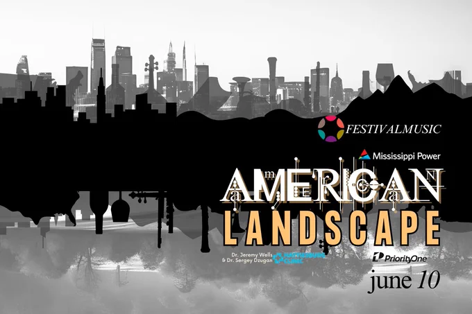 American Landscape: A Multisensory Chamber Music Experience graphic promoting concert on June 10 