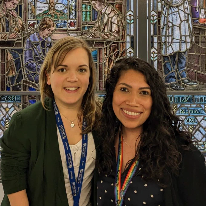Nadine Sommer, left, and Brenda Pena Carrillo