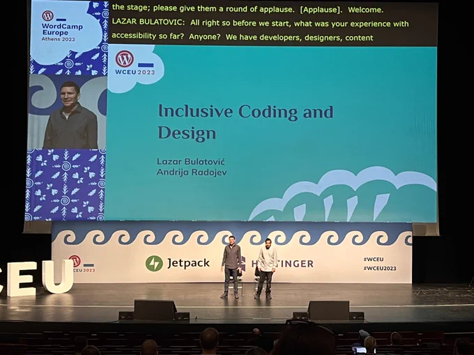 Inclusive coding and design talk ok track 1 of #wceu