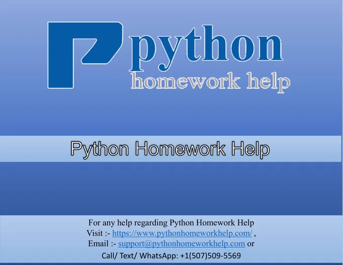 Python Homework Help