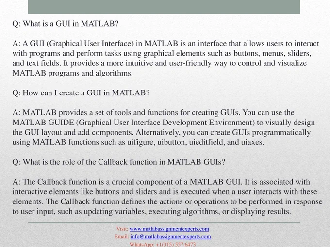 Matlab Homework Help