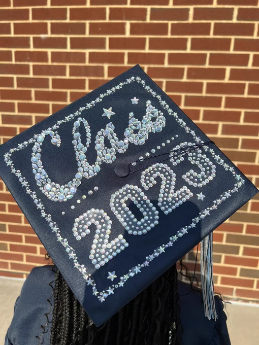 Decorated graduation cap