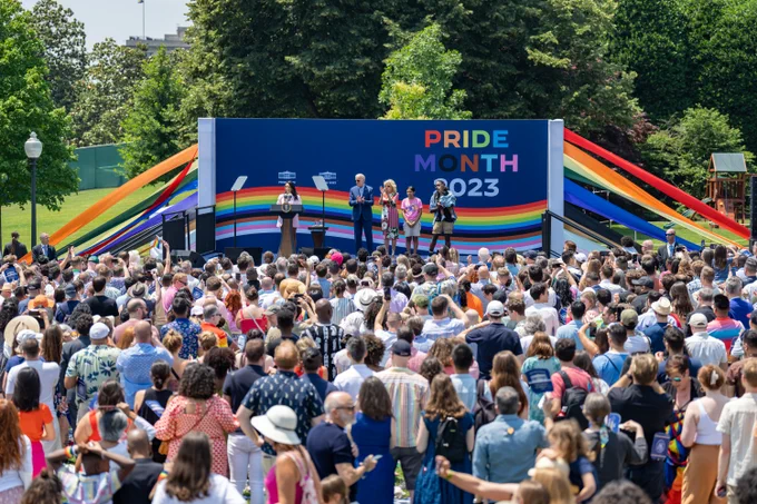 President Biden and the First Lady host a Pride celebration at the WHite House.