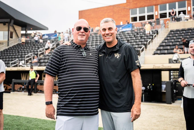 Head coach Steve Forbes and Tom Walter