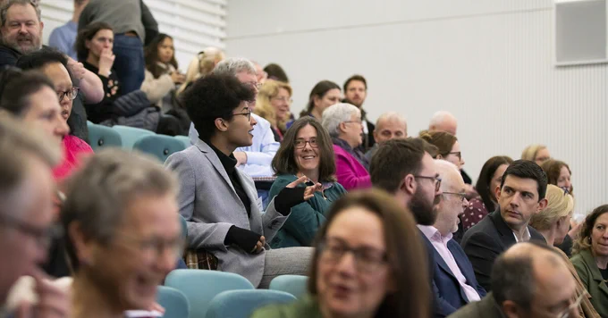 Audience at a recent UKRI Strategy Engagement programme event held in Bangor