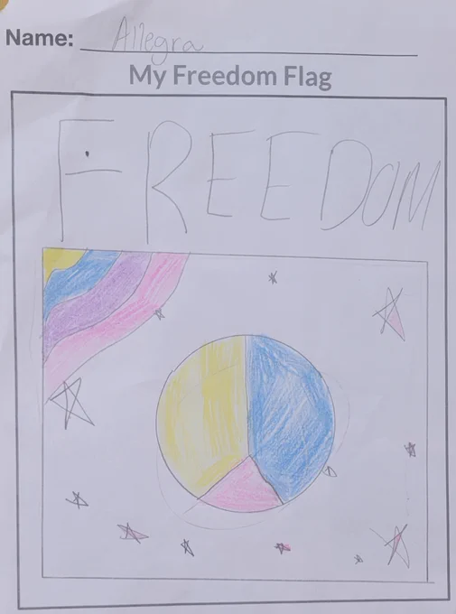A picture of a Freedom Flag.