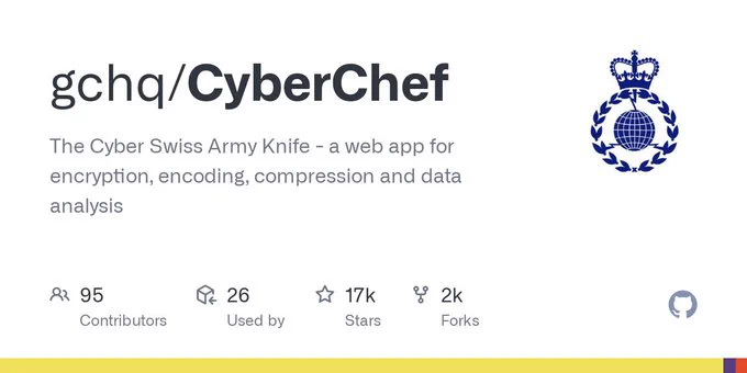 A crop of GCHQ's GitHub landing page