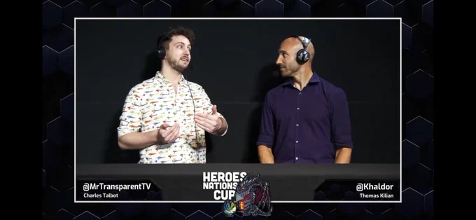 Myself(Transparent) standing to the right of Khaldor in the casting booth.
Transparent is explaining to Khaldor how he is wearing a "plane shirt" (a shirt with aeroplanes on it) when Khaldor asked him to bring a plain shirt to wear. 