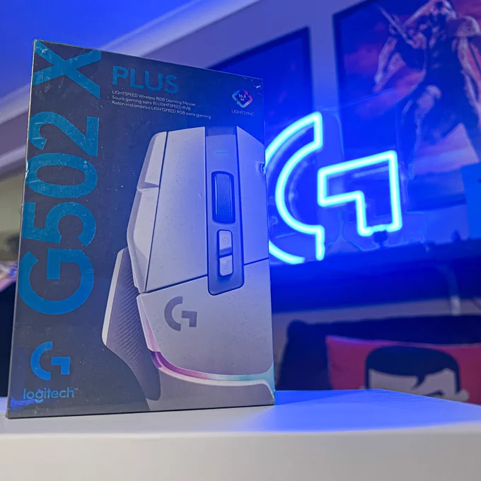 Picture of a Logitech G502 X that is the giveaway