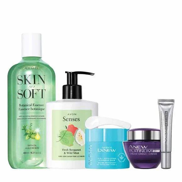 Avon's Campaign 12 WOW 🤯 Deal!! 

🛍 The Wow Deal 5-Piece Set

827-445

This 5-piece set includes:

    • Isa Knox LXNEW Clean 2-in-1 Exfoliating Cleansing Balm 3.5 oz. net wt.
    • Anew Platinum Night Cream 1.7 fl. oz.
    • Isa Knox Anew Clinical Line Eraser with Retinol Targeted Treatment .67 fl. oz.
    • Skin So Soft Botanical Essence Bath Oil 16.2 fl. oz.
    • Avon Senses Fresh Bergamot & Wild Mint Hand Soap 10.1 fl. oz.

Itssybcalling Avon online store 
https://www.avon.com/repstore/skingshafer?rep=skingshafer 

* Tax not included 

⏰️ Campaign 12 ends Tuesday; June 20th at 11:59pm ET/8:59pm PT

ItsSybCalling Avon Independent Sales Representative 

#itssybcalling #avoninsider Avon  #avonbrochure #Campaign12 #directdelivery #avonproducts