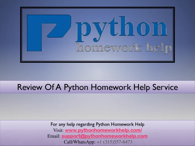 Review Of A Python Homework Help Service