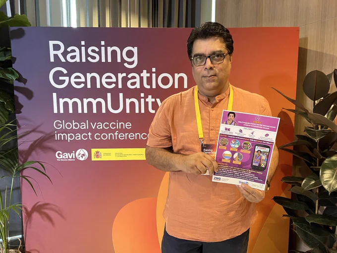 Subhi Quraishi, ZMQ CEO at the Conference in Madrid