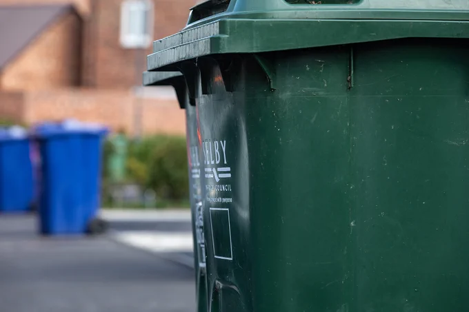 A green bin in Selby