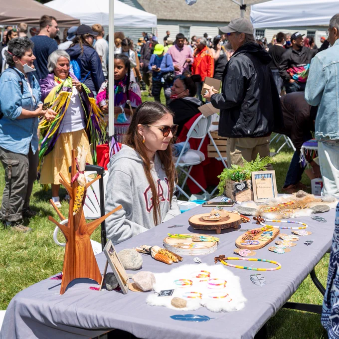 Artisan vendor at Indigenous Arts Festival 2022. 