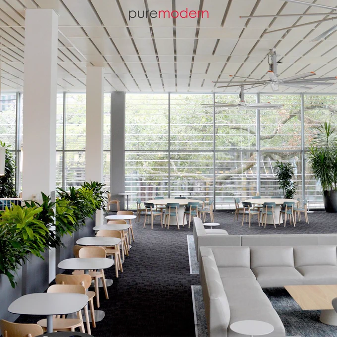 Beautiful Campus Landscape Designed with Indoor Planters | PureModern
