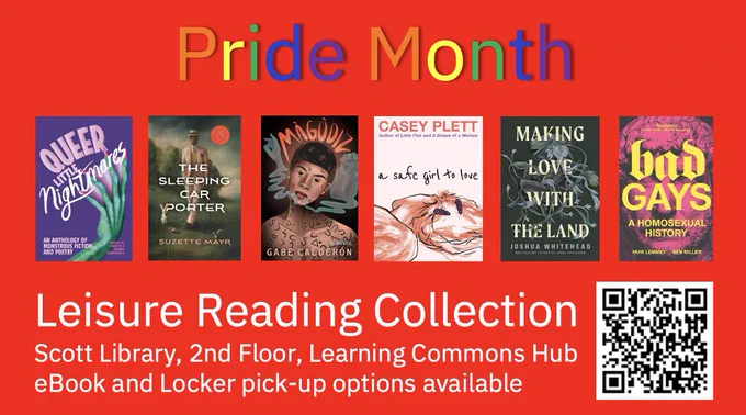 Pride Month reading list of books poster