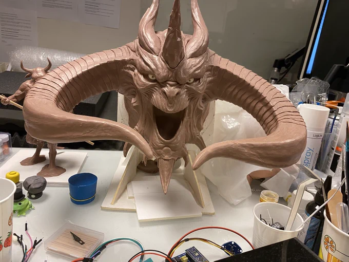 A model of the head of the Dark Lord from Diablo. 