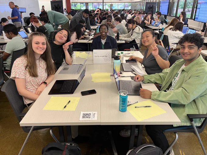 Microsoft interns at a Capture the Flag event