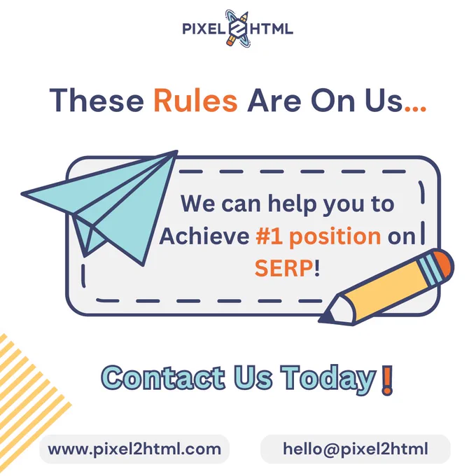 These Rules Are On Us...We can help you to Achieve #1 position on SERP!