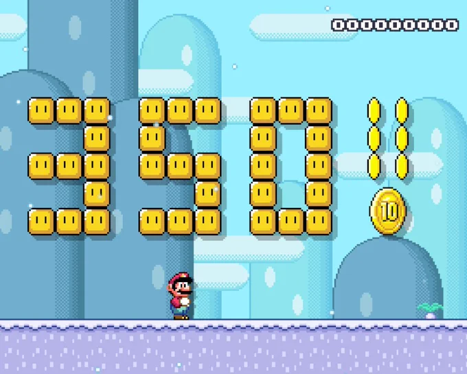 350 made up of elements from Super Mario World