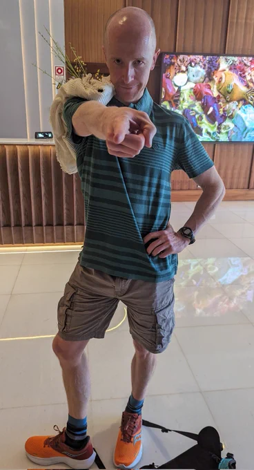 Confident Irish man pointing