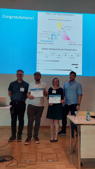 Photo for receiving first place for dirk bartz prize