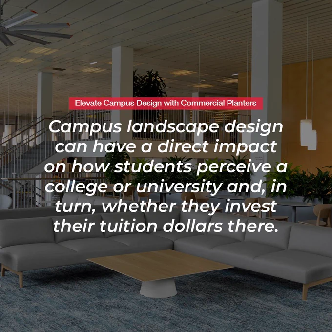 Elevate Campus Design with Commercial Planters by PureModern
