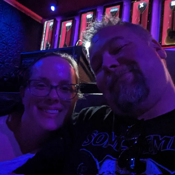 Geralyn and I at the Magic Bag