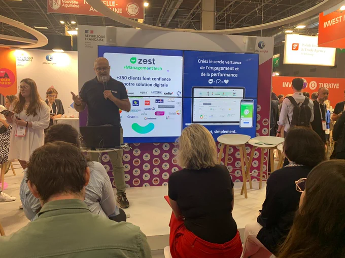 Talk sur le stand de Pôle emploi : "Zest, la Management Tech au service de la performance des organisations"