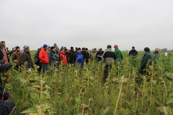 Sharing knowledge and demonstration with farmers in the region at Grand Farm.