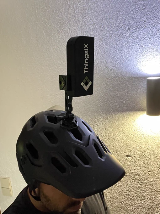 ThingsIX Mapper mounted on helmet