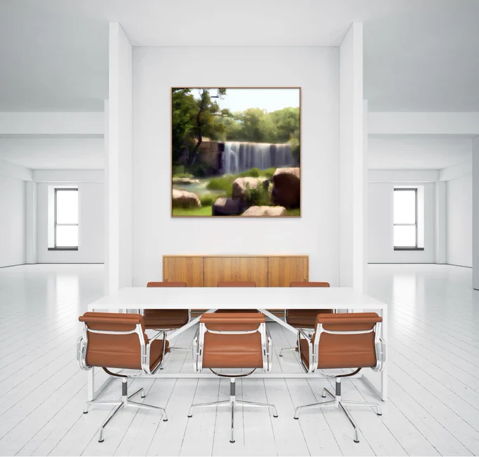 Office Art Landscape By Art Prints AI Wall Decor. Ai Generated Office Decor