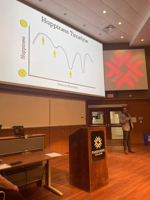 Robert Dunlop speaking at CEDP Phase 3 at Fanshawe.
