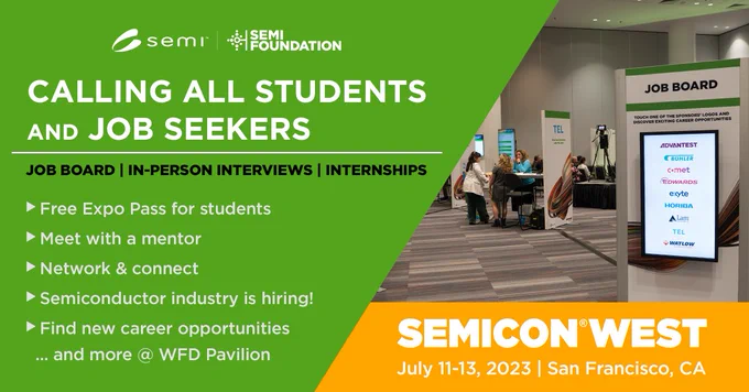 Workforce Development Pavilion @ SEMICON West | July 11-13, 2023
