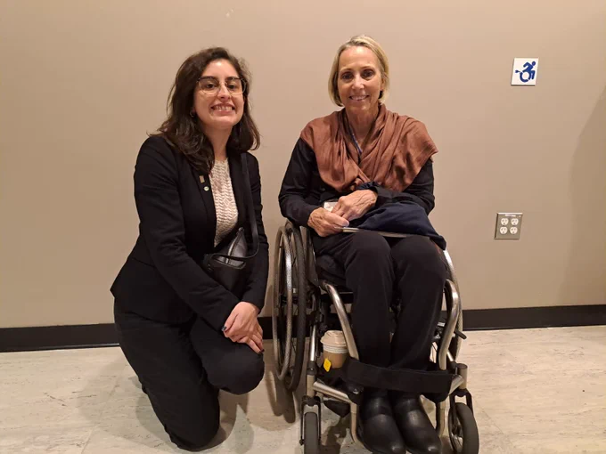 En esta ocasión María Ignacia Rodríguez, jefa de Cooperación Internacional se reunió junto a Candace Cable, presidenta de USICD.