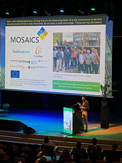 Ignacio Calderon (ESR1) presentng his latest work at ESPCI2023