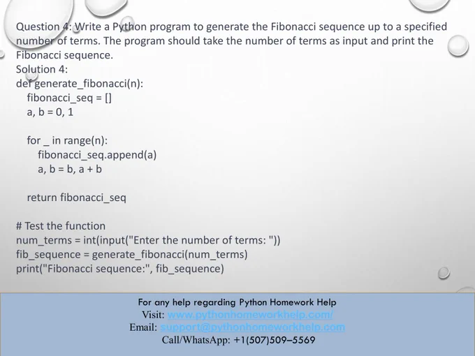 Python Homework Help