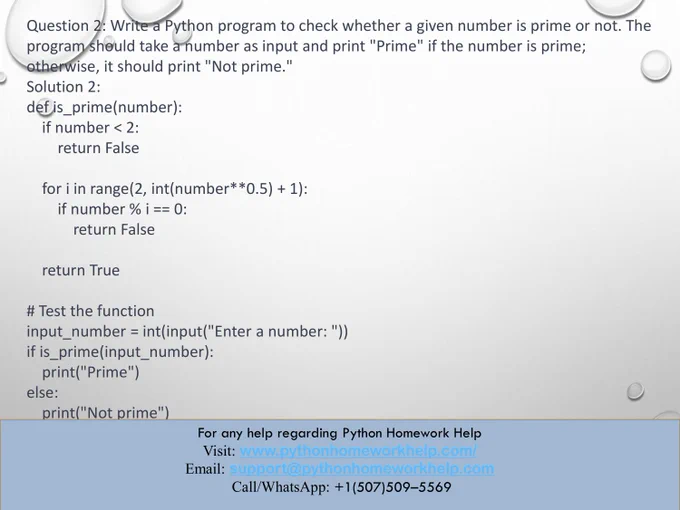 Python Homework Help
