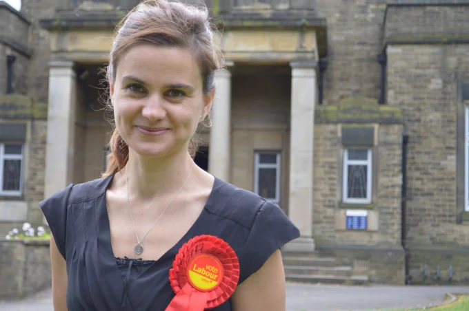 Photo portrait of Jo Cox smiling at the camera.