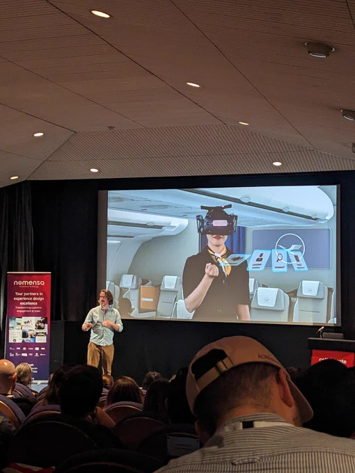 Matt Corrall on stage at Nomensa