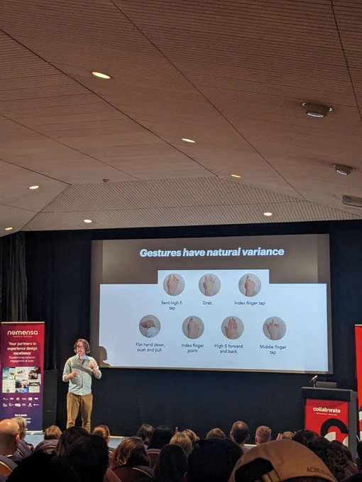Matt Corrall on stage at Collaborate